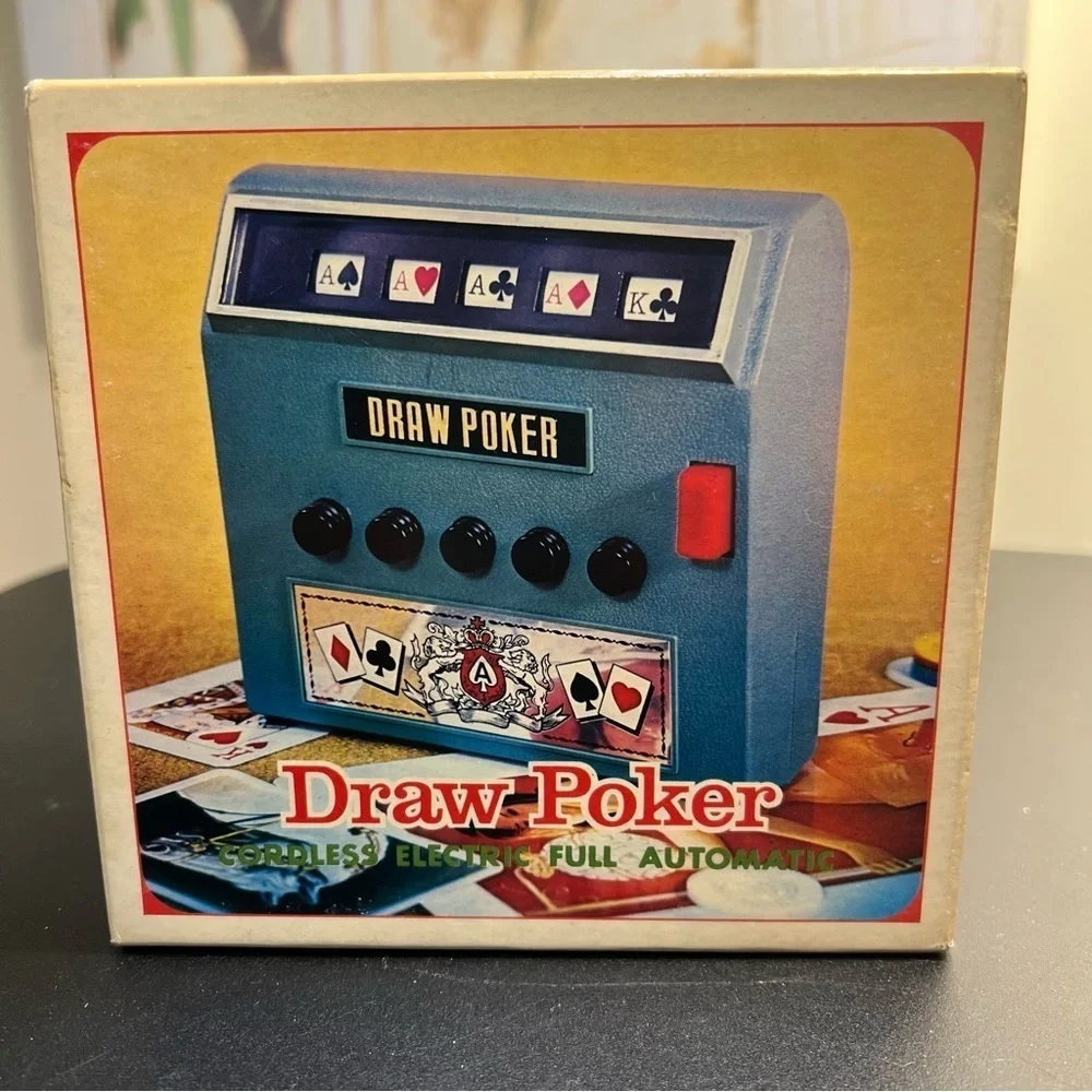 Vintage•Cordless Electric Full Automatic•Draw Poker
